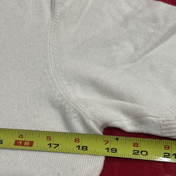 (A2) Cashmere 100%, ONLY AT BLOOMINGDALE'S T-shirt "Fresh"-bone color, Size M. - Picture 4 of 13